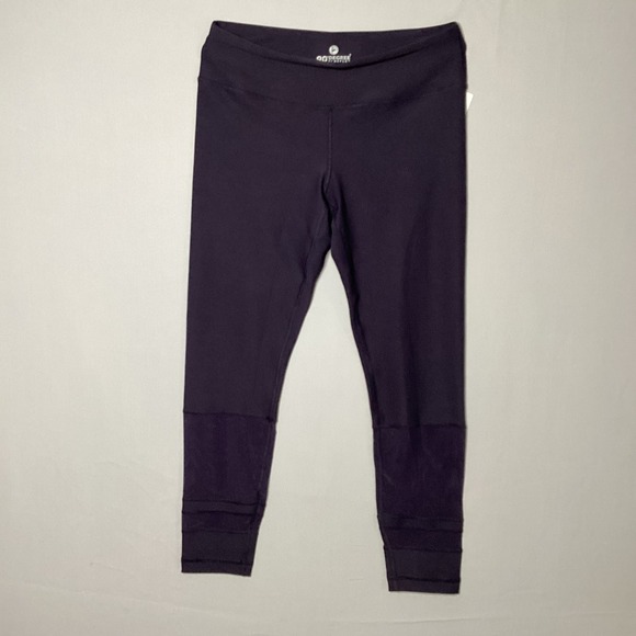90 Degree By Reflex Pants - 90 Degree by Reflex Large Black Mesh Panel Athletic Yoga Leggings